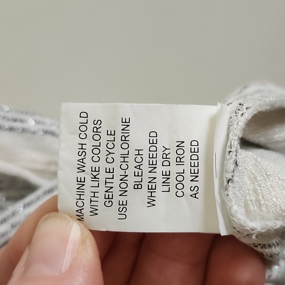 Blue Island subtle metallic rayon double slit swim cover up, women's XS - Picture 10 of 10